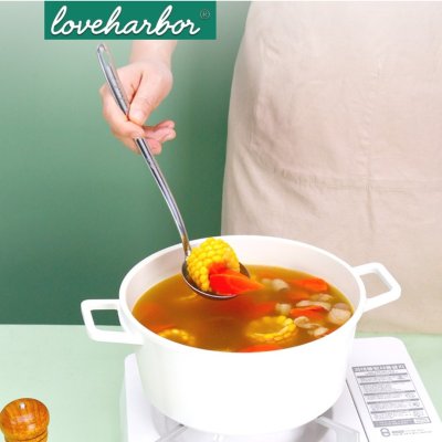 LoveHarbor (LH0282) กระบวยสเตนเลสเกรดพรีเมียม – เติมเต็มทุกมื้อซุปให้สมบูรณ์แบบ