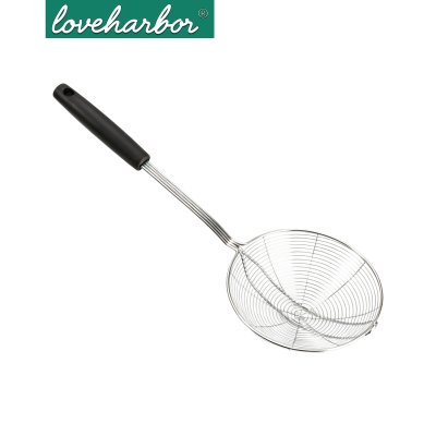 LoveHarbor LH0270 กระชอนลวดสแตนเลส ด้ามจับพลาสติกกันร้อน (ขนาด 42x15.4x6.8 cm)