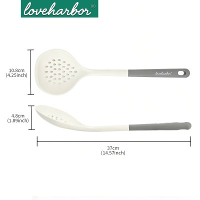 กระชอนซิลิโคนทูโทน LoveHarbor LH0062 Silicone Slotted Skimmer (37 x 10.8 x 4.8 cm)