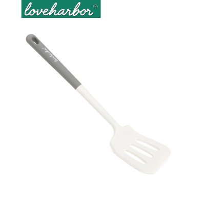 LoveHarbor LH0063 - ตะหลิวซิลิโคนทูโทนแบบมีช่อง (Silicone Slotted Spatula)