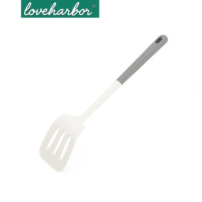 LoveHarbor LH0063 - ตะหลิวซิลิโคนทูโทนแบบมีช่อง (Silicone Slotted Spatula)