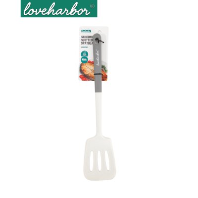 LoveHarbor LH0063 - ตะหลิวซิลิโคนทูโทนแบบมีช่อง (Silicone Slotted Spatula)
