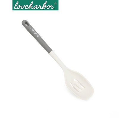 LoveHarbor LH0068 กระชอนซิลิโคนทูโทน Silicone Slotted Spoon (34.1 x 7.1 x 3 cm)