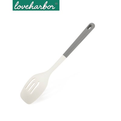 LoveHarbor LH0068 กระชอนซิลิโคนทูโทน Silicone Slotted Spoon (34.1 x 7.1 x 3 cm)