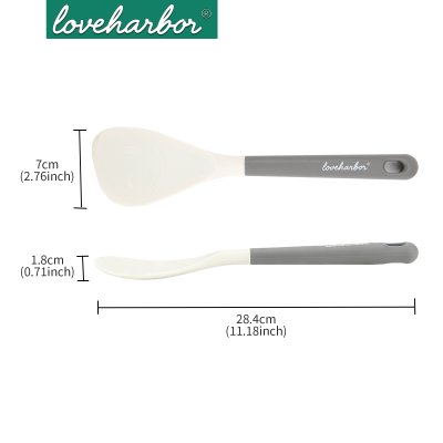 LoveHarbor LH0070 Silicone Rice Spoon — ทัพพีซิลิโคนทูโทน