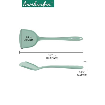 LoveHarbor LH0153 Silicone Solid Spatula – ตะหลิวซิลิโคนคู่ใจของคนรักครัว