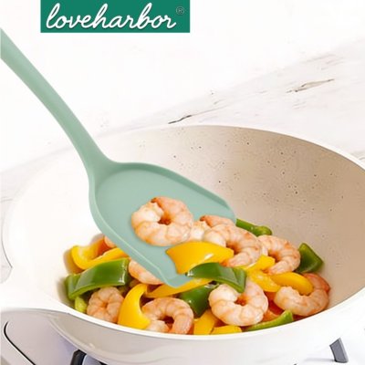 LoveHarbor LH0153 Silicone Solid Spatula – ตะหลิวซิลิโคนคู่ใจของคนรักครัว