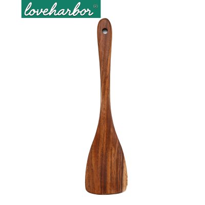 LoveHarbor ตะหลิวไม้ธรรมชาติ รุ่น LH0224 (ขนาด 32.4x7.2x2.1 ซม.)
