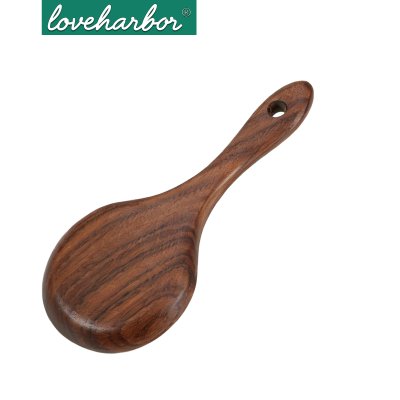 LoveHarbor (LH0217) ทัพพีไม้ธรรมชาติแท้ 100% ขนาด 18.4x8.2 ซม.