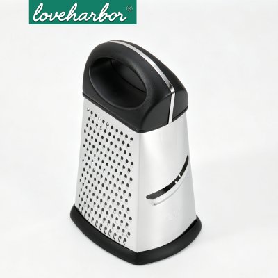 LoveHarbor LH0260 9” 4-Sided Stainless Steel Box Grater ที่ขูดอเนกประสงค์ 4 ด้าน สแตนเลสทรงกล่อง ขนาด 9 นิ้ว