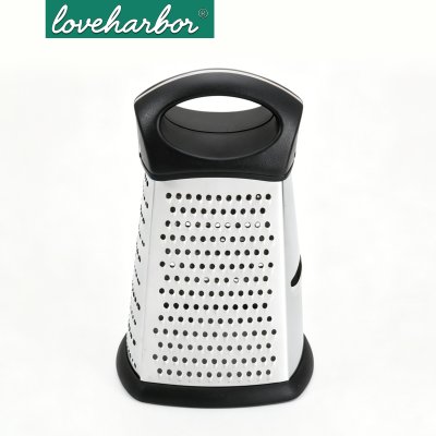 LoveHarbor LH0260 9” 4-Sided Stainless Steel Box Grater ที่ขูดอเนกประสงค์ 4 ด้าน สแตนเลสทรงกล่อง ขนาด 9 นิ้ว
