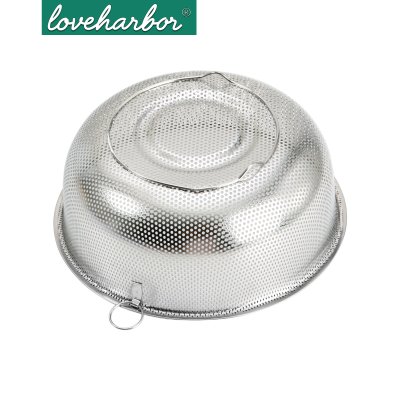 ยกลังสุดคุ้ม 24 ชิ้น/ลัง LoveHarbor LH0280 กระชอนสเตนเลส 25.5 ซม. – ไอเทมคู่ใจที่ทุกห้องครัวต้องมี