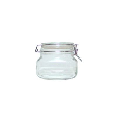 US (JAR-0.5L) โหลแก้วเหลี่ยม ฝาแก้ว 500 ml.