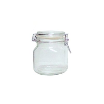 US (JAR-0.75L) โหลแก้วเหลี่ยม ฝาแก้ว 750 ml.