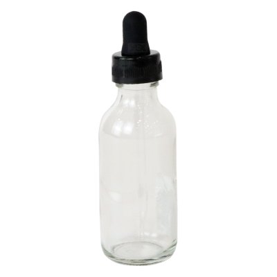 ขวดแก้ว 2 oz.สีใส+ ฝาจุกยาง