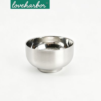 LoveHarbor รุ่น LH0256 ถ้วยสเตนเลส 2 ชั้น สไตล์เกาหลี (ขนาด 13x7.5 cm)