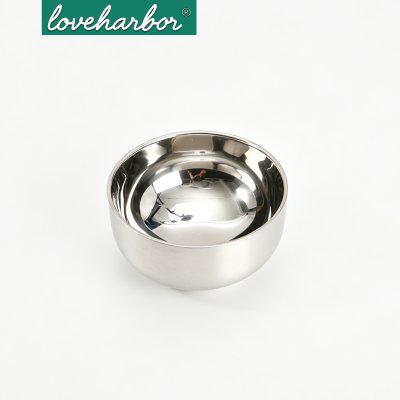 LoveHarbor รุ่น LH0256 ถ้วยสเตนเลส 2 ชั้น สไตล์เกาหลี (ขนาด 13x7.5 cm)