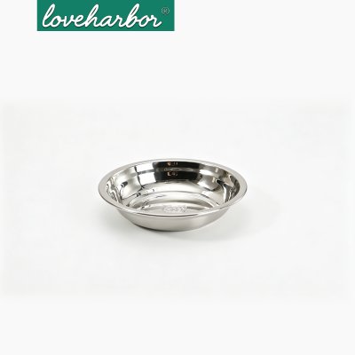 LoveHarbor LH0250 18cm Stainless Steel Round Plate
