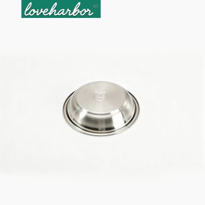 LoveHarbor LH0250 18cm Stainless Steel Round Plate