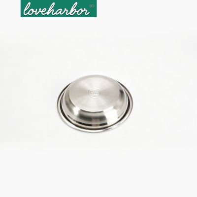 LoveHarbor LH0251 จานสเตนเลสทรงกลม 20.5 x 3.5 ซม.