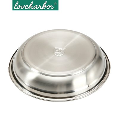 LoveHarbor LH0254 จานสเตนเลสทรงกลม ขนาด 26 ซม.