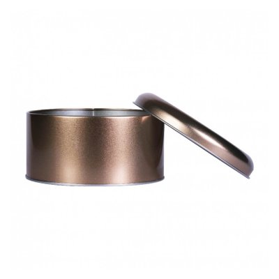 FM1-BJM-105 กระป๋องกลม 210g. สีน้ำตาล