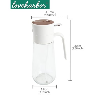 ยกลังสุดคุ้ม 12 ขวด/ลัง LoveHarbor LH0052 2-In-1 550Ml Glass Oil Dispenser & Sprayer