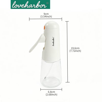 LoveHarbor LH0057 ขวดสเปรย์ฉีดน้ำมันแก้ว 200ml หัวฉีดพ่นฝอยละเอียด