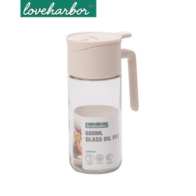 ยกลังสุดคุ้ม 12 ขวด/ลัง LoveHarbor LH0055 600Ml Glass Oil Pot