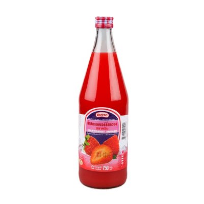 Queen น้ำสควอช 750 ml. สตรอเบอร์รี่