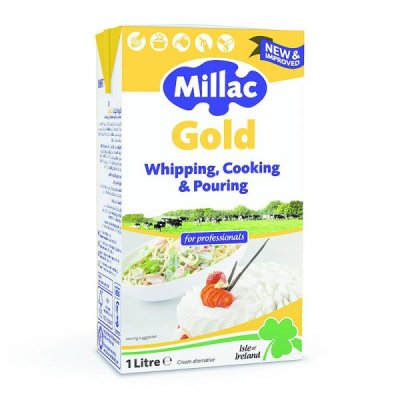 (สินค้าแช่เย็น Inter Express) Millac Gold Whipping Cream Alternative 1Ltr.