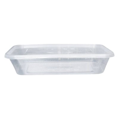 BOX GURU (B-HC500) กล่องอาหารPP พร้อมฝา 500 ml. สีใส (25ชิ้น/แพค)