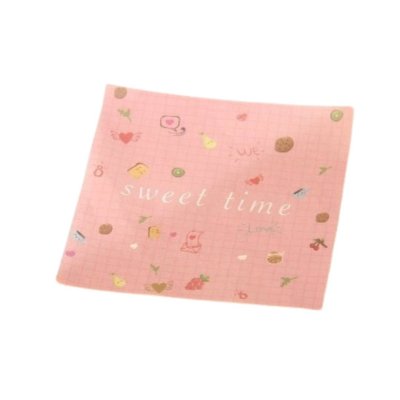BeeBox (P-S-00S) กระดาษรองเล็ก 12x12 cm. ลาย sweet time (100ใบ/แพค)