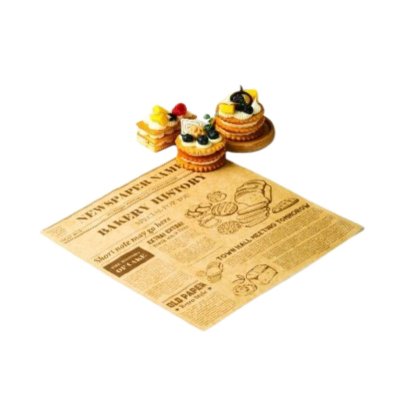 BeeBox (P-BG-NL) กระดาษรองกลาง 6x6 นิ้ว ลาย Bake Gold New (100ใบ/แพค)