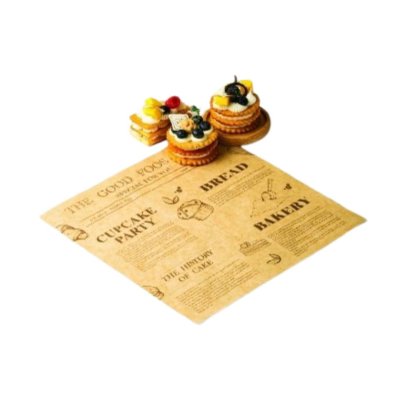 BeeBox (P-BG-GL) กระดาษรองกลาง 6x6 นิ้ว ลาย Bake Gold Good (100ใบ/แพค)