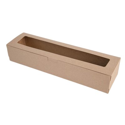 BJN กล่องพายสับปะรด 8x30x5.5 cm. คราฟท์ (20ชิ้น/แพค)