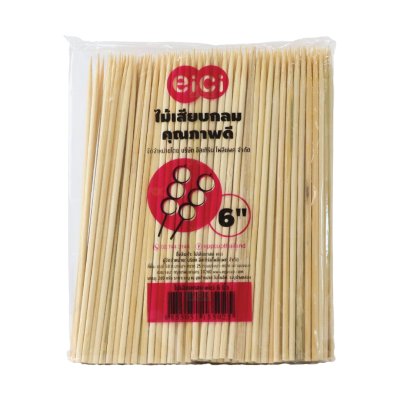 EICI ไม้เสียบกลม 6 นิ้ว 3 มม. (200 g.)