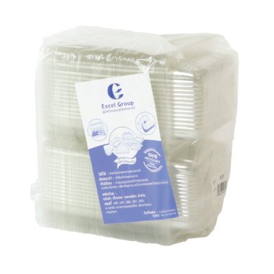 EXCEL (E-37) กล่องเบเกอรี่ใส (เทียบเท่า BP-03) (100ชิ้น)