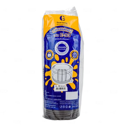 EXCEL (E-93) กล่องเค้ก 1/2 P ฐานน้ำตาล + ฝาใส (25ชุด)