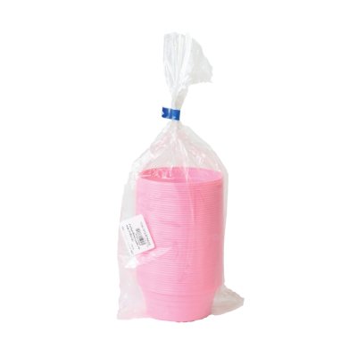 ถ้วยไอศกรีมซุปเปอร์จิ๋ว PP ชมพู (50ชิ้น/ห่อ)
