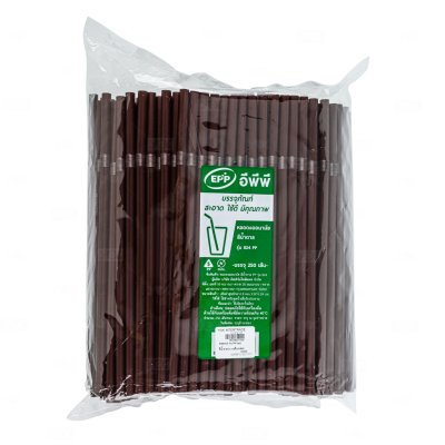EPP หลอดงอ 8x240 mm. สีน้ำตาล (250เส้น/แพค)