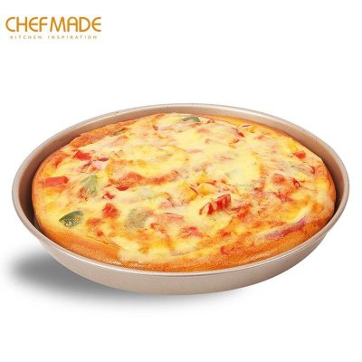 CHEFMADE WK9047 ถาดอบพิซซ่าทรงกลมขอบลึก 9 นิ้ว เคลือบ Non-stick ไม่ติดถาด