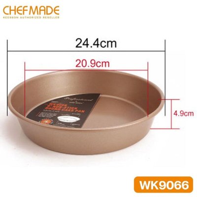 CHEFMADE WK9066 พิมพ์เค้กและถาดพายขอบเรียบ ขนาด 9 นิ้ว