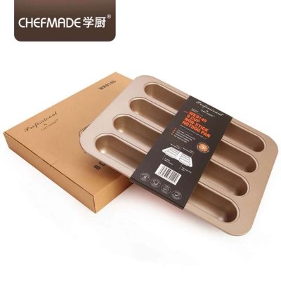 CHEFMADE WK9145 พิมพ์ฮอทดอก พิมพ์ขนมปังทรงรี 8 ช่อง (32.5x25.8x4 cm)
