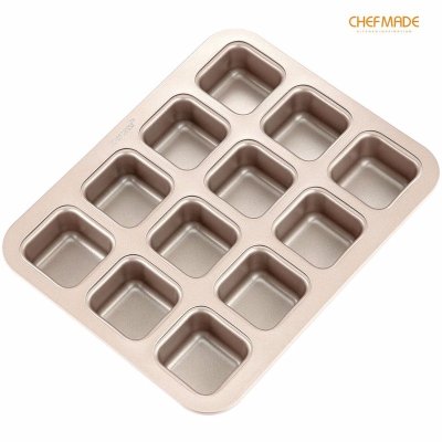 CHEFMADE WK9149 พิมพ์อบบราวนี่ 12 ช่อง (พร้อมที่คั่นในตัว)