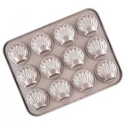 CHEFMADE WK9739  พิมพ์เปลือกหอย 12 Cup Non-stick Shell Madeleine Cake Pan