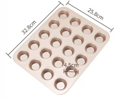 CHEFMADE WK9753 พิมพ์มัฟฟิน non-stick 20 ช่อง (Mini Muffin Pan)