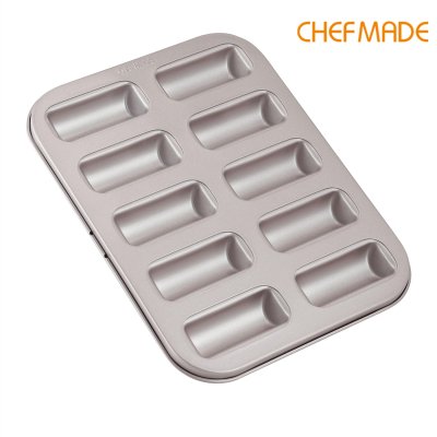 CHEFMADE WK9839 พิมพ์ขนมฟินองเซีย 10 ช่อง (Cigar Financier Cake Mold)
