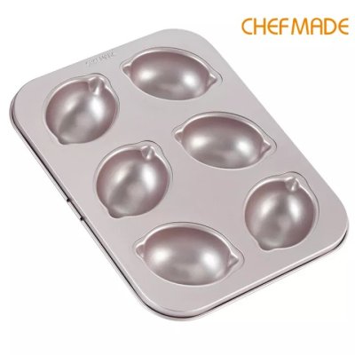 CHEFMADE WK9841 พิมพ์เค้กมะนาว 6 หลุม เคลือบ Non-stick Premium Grade