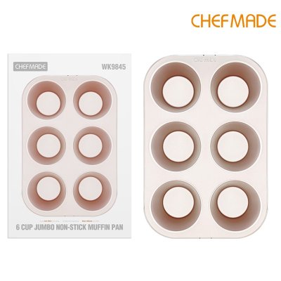 CHEFMADE WK9845 พิมพ์มัฟฟิน 6 ช่อง จัมโบ้ (Jumbo Muffin Pan)